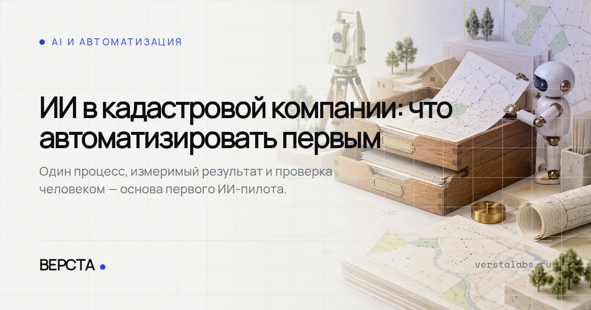 ИИ в кадастровой компании: что автоматизировать первым