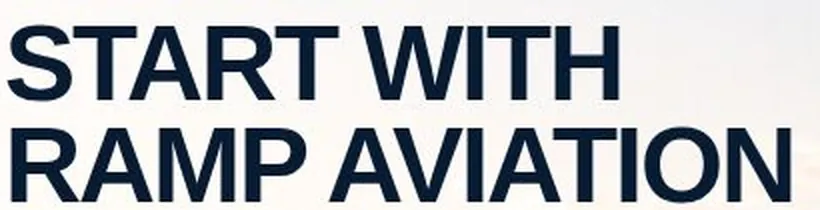 Заголовок START WITH RAMP AVIATION